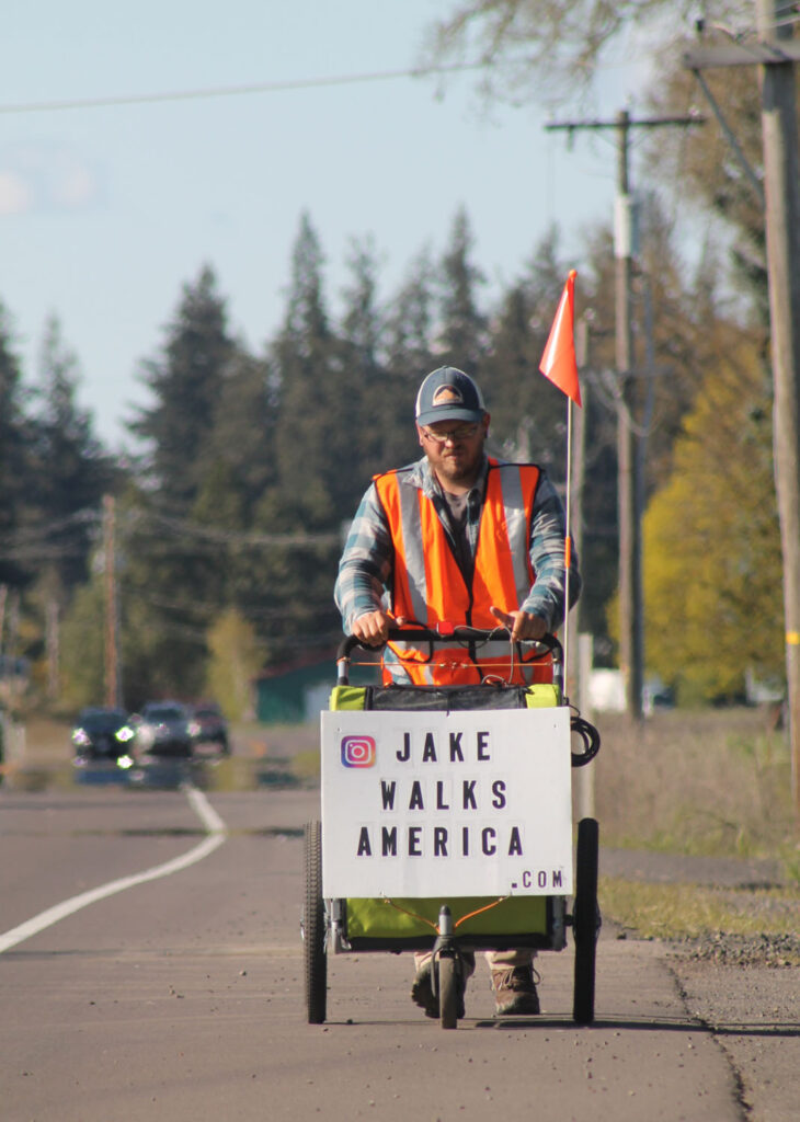 Man walking across America to raise money, awareness for veterans
